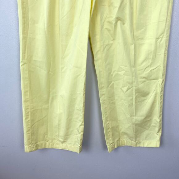 J. Crew Wide-Leg Essential Pant Cotton Poplin Fresh Lemon‎ Yellow Cotton Size 6 - Picture 5 of 12
